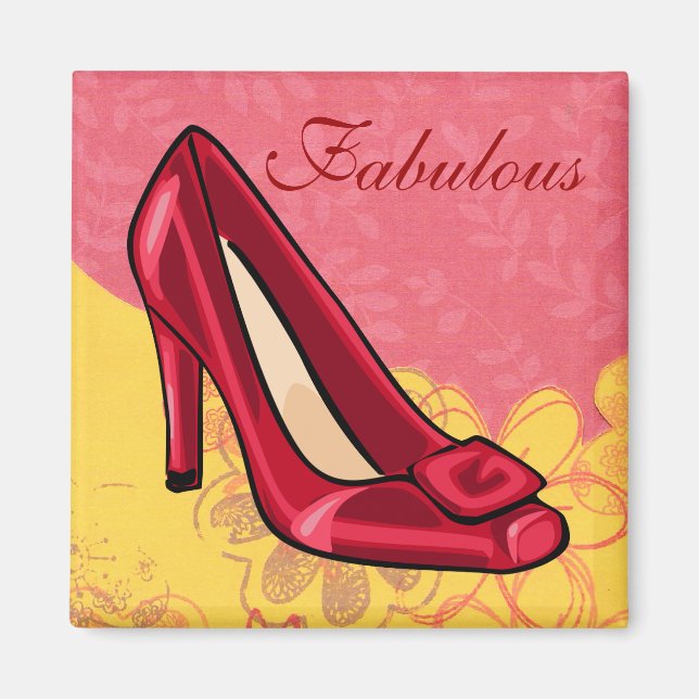 Íman Magneto Calçado Vermelho (Frente)