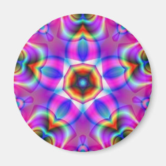 Íman Magneto da Flor Tribal Fractal Mandala
