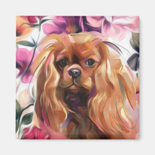 Íman Magneto de arte de cão cavaleiro 'Ruby'