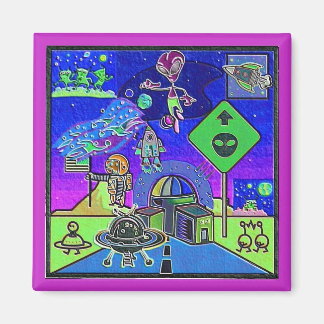 Íman Magneto de Arte ESPACIAL (Frente)