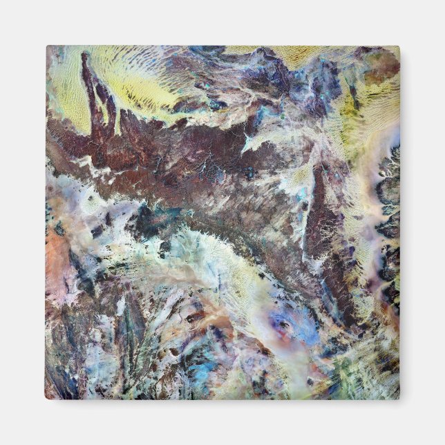 Íman Magneto de Canvas de Aquarela (Frente)