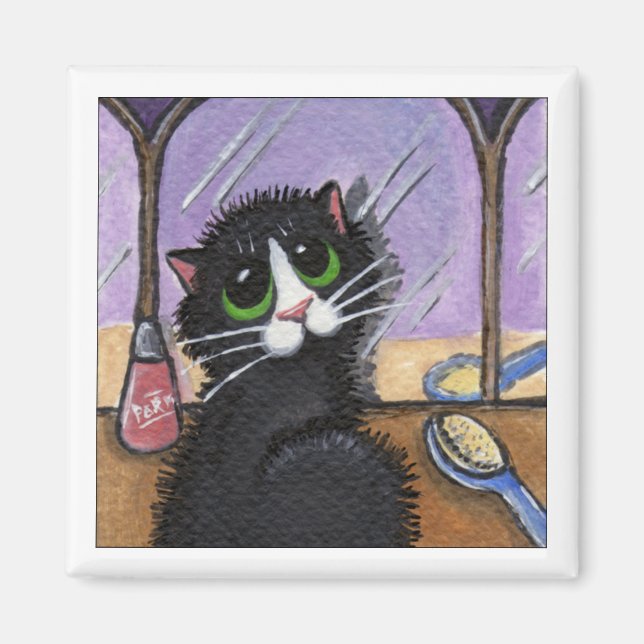 Íman Magneto de Dia do Cabelo Mau (Frente)