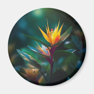 Íman Magneto de Flor Amarelo Exótico