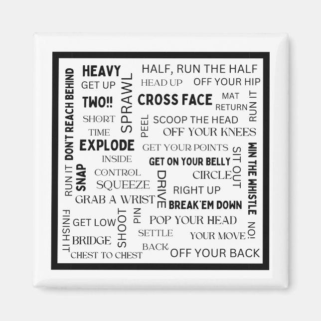 Íman Magneto de Frases de luta (Frente)