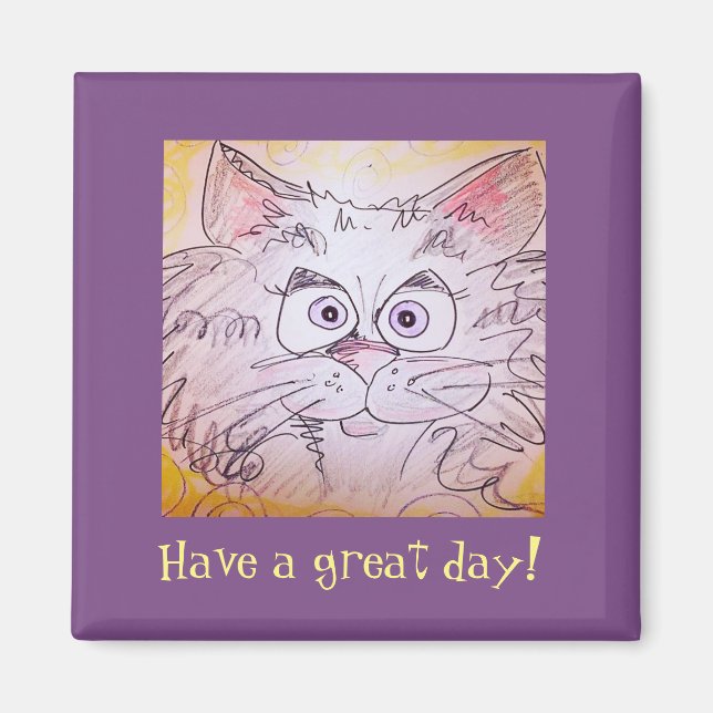 Íman Magneto de Gato de Olhos Grandes (Frente)