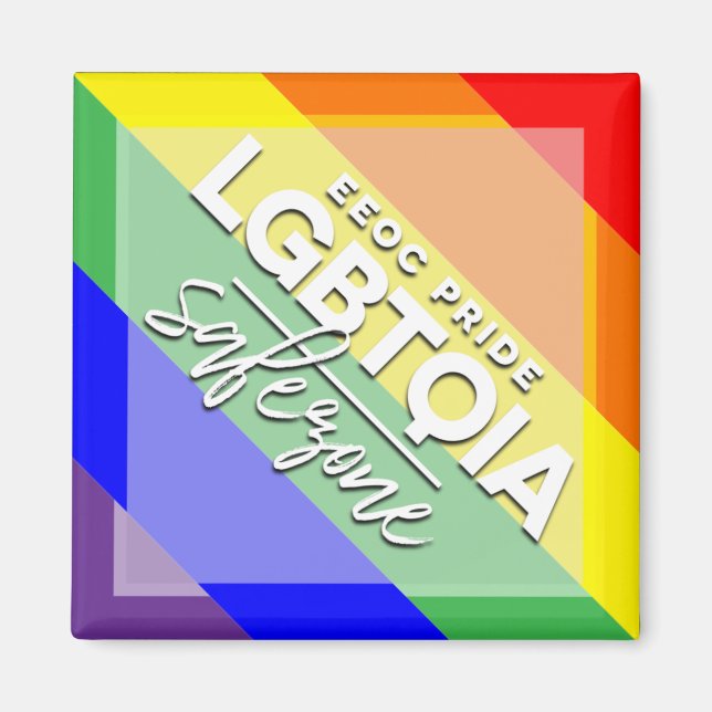 Íman Magneto de Safezone LGBTQIA (Frente)