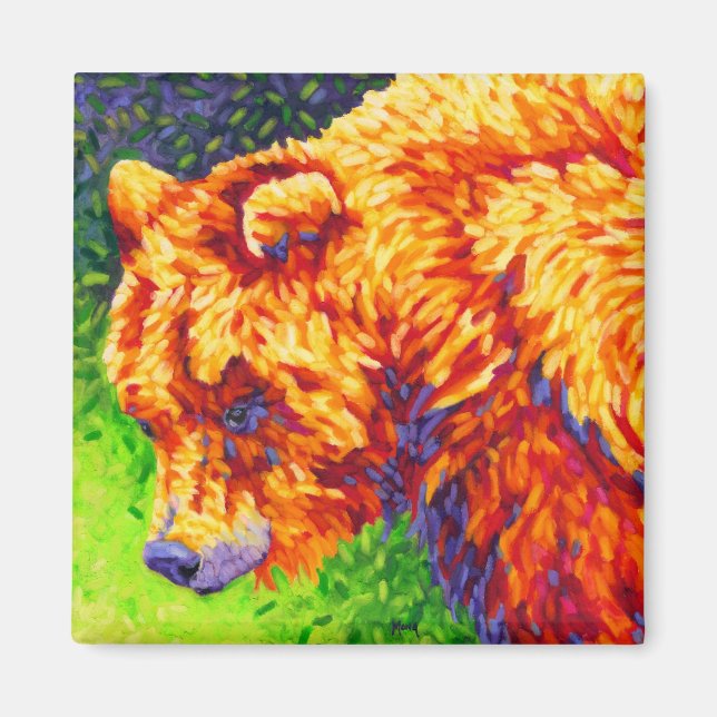Íman Magneto de Urso Amarelo (Frente)