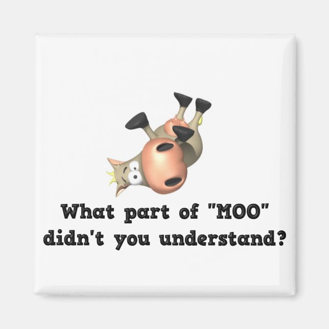 Íman Magneto de vaca engraçado (Frente)