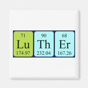 Íman Magneto do nome da mesa periódica do Luther