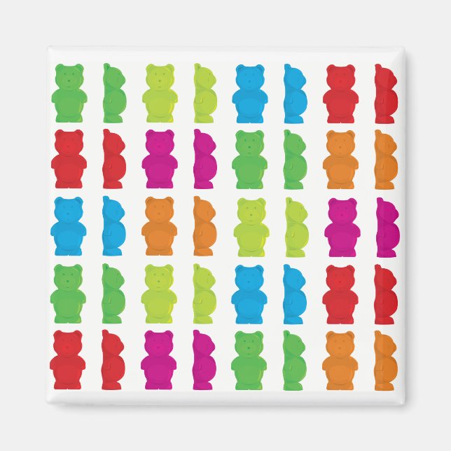 Íman Magneto do Urso Gummy (Frente)