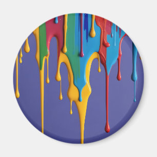 Íman Magneto Trabalho de arte Abstrato AI multicolor