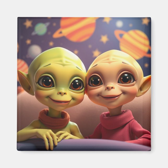 Íman Magnetos de Aliens Gelados e Erk (Frente)