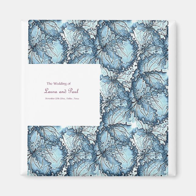 Íman Magnetos de casamento artístico (Frente)