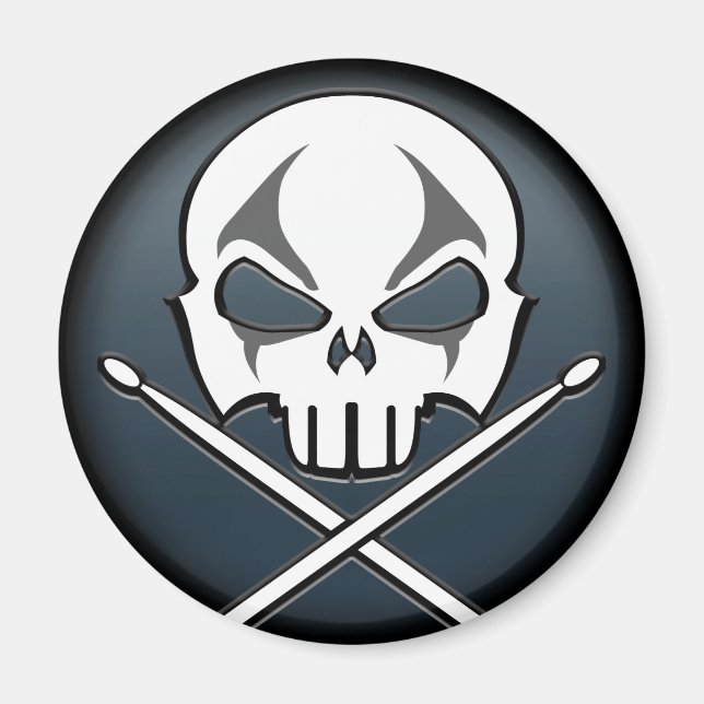 Íman Magnetos de Drummer de Rock & Roll Metal Pesado (Frente)