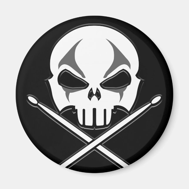 Íman Magnetos de Drummer de Rock & Roll Metal Pesado (Frente)