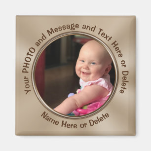 Íman Magnetos de fotos personalizadas baratos, quadrado