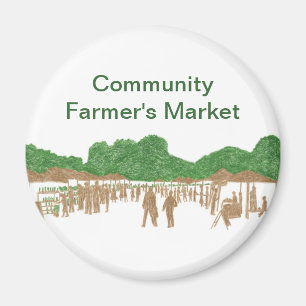 Íman Magnetos de mercado dos agricultores comunitários