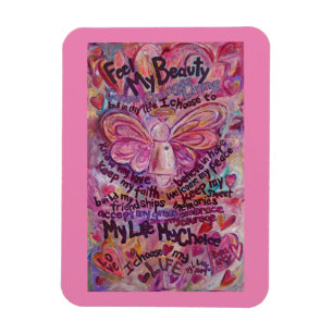 Íman Magnetos de Poem do Cancer Anjo Rosa