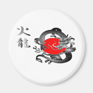 Íman Magnetos do Dragão de Bombeiros do Japão