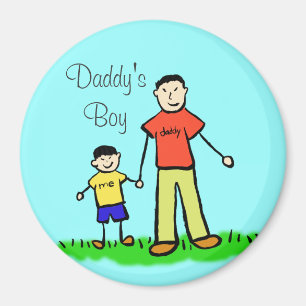 Íman Magnetos Personalizados De Arte Da Família Do pai