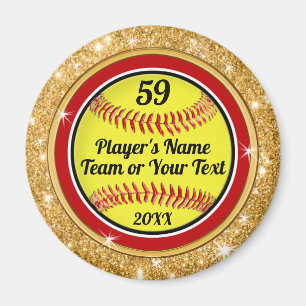 Íman Magnetos personalizados de softball em massa ou Co