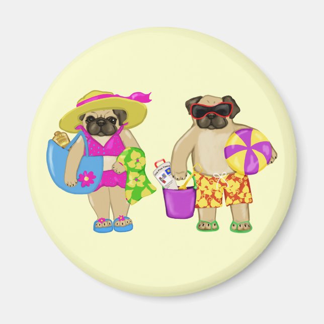 Íman Magnetos personalizáveis para praias (Frente)