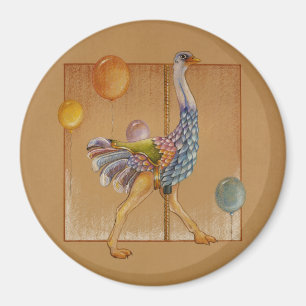 Íman Magnets - Carousel Ostrich