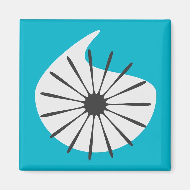 Íman Magnets de Cozinha Moderna do Século Médio (Frente)