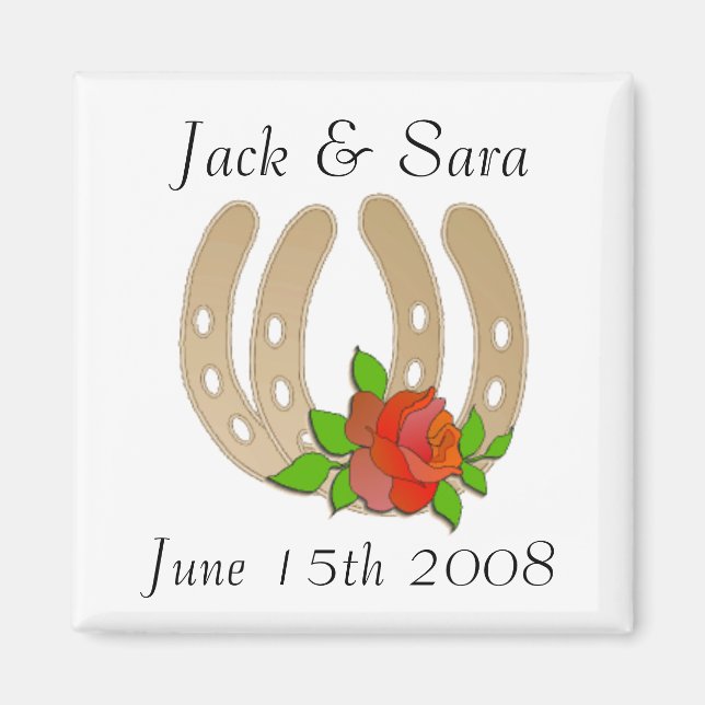 ÍMAN MAGNETS DE WEDDING PERSONALIZADOS (Frente)