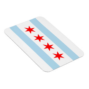 Íman Magnets Flex Premium de Bandeira de Chicago