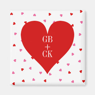 Íman Magnets iniciais do Dia de os namorados Lover