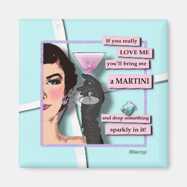 Íman Magnets - Ouros e Martinis (Frente)