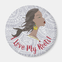 Magnets Refrigeradoras de Textura Afro-Americana