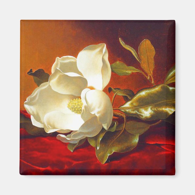 Íman Magnolia em Red Velvet Martin Johnson Heade (Frente)