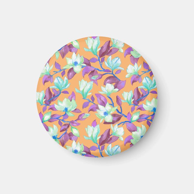 Íman Magnólia florescente no céu de baunilha (Frente)