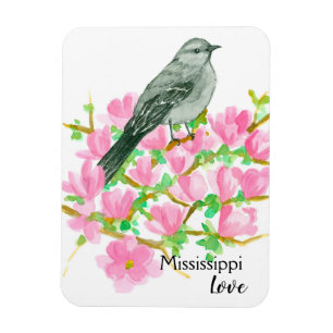 Íman Magnolia Mississippi Love Mockingbird