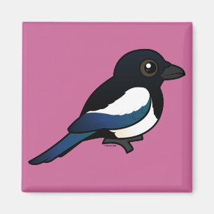 Íman Magpie Preto-faturado