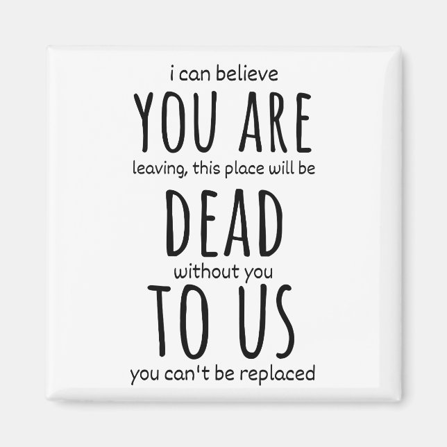 Íman Mágulos engraçados para colega de trabalho, você e (Frente)