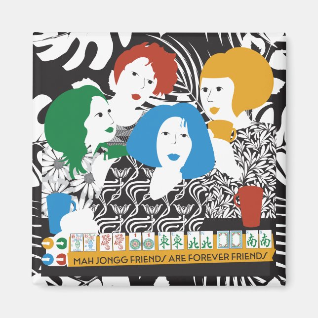 Íman Mah Jong Amigos Magnet (Frente)