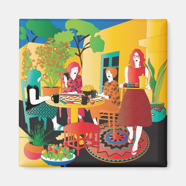 Íman Mah Jongg Adobe Magnet (Frente)