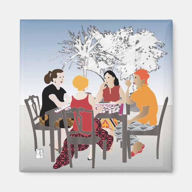 Íman Mah Jongg Alfresco Magnet (Frente)