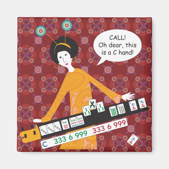 Íman Mah Jongg C Hand Magnet (Frente)