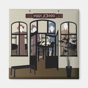 Íman Mah Jongg Cafe Magnet