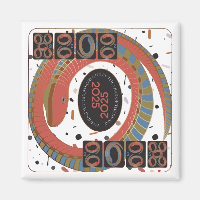 Íman Mah Jongg Cobra 2025 Magnet (Frente)