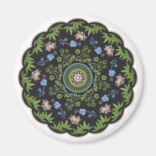 Íman Mah Jongg Flores/Um Ponto