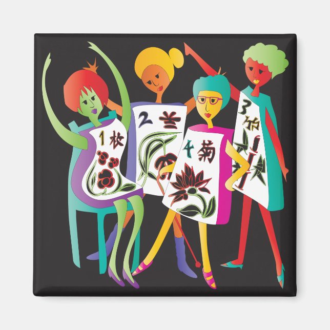 Íman Mah Jongg Flower Dance (Frente)