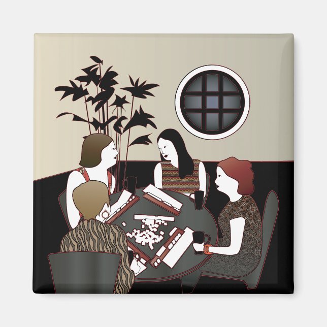 Íman Mah Jongg Game Magnet (Frente)