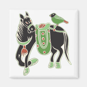 Íman Mah Jongg Horse Magnet