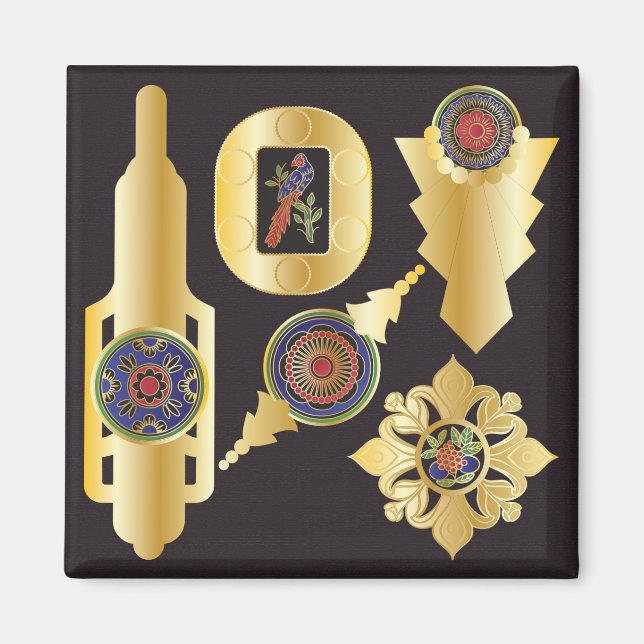 Íman Mah Jongg Jewelry Magnet (Frente)