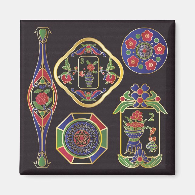 Íman Mah Jongg Jewelry Magnet (Frente)